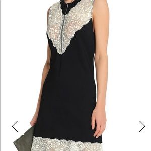 Sandro Black&White Lace Sleeveless Dress